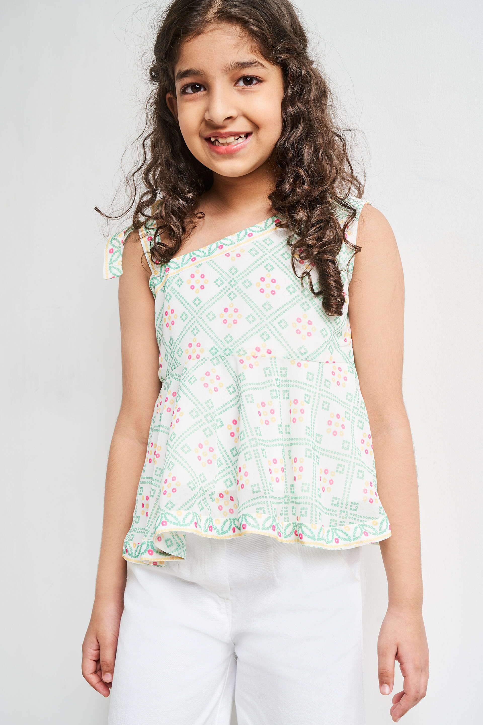 White Sleeveless Flared Top, White, image 3